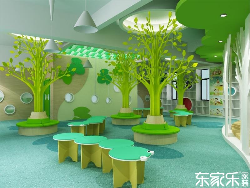 要想幼兒園裝修的像童話王國，長沙裝修公司提醒色彩這樣搭配就對了！